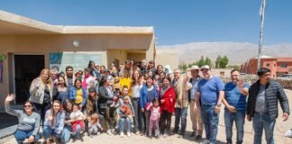 Histórica recorrida del Gobernador junto a la ministra Tolosa Paz por Laguna Blanca