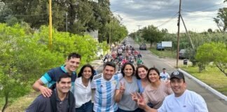 Intensa campaña en apoyo a Sergio Massa en Fray