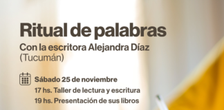 Ritual de palabras: taller literario y presentación de libros