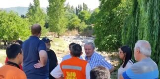 Rubén Dusso y los ministros de Seguridad e Insfraestructura visitaron Las Juntas tras los daños Ruben Dusso en las juntas