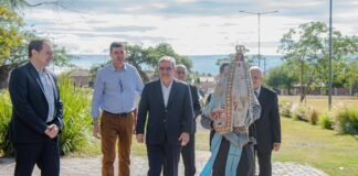 La imagen peregrina de la Virgen del Valle visitó Casa de Gobierno