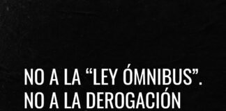 No a la “ley ómnibus”. No a la derogación de la Ley Nacional del Teatro 24.800