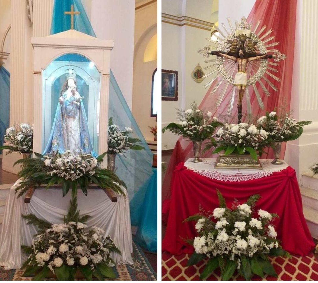 Se inició la novena en honor de la Virgen de Belén y del Santo Cristo de los Milagros