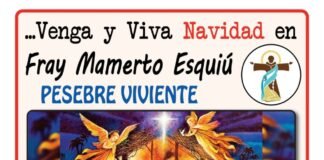 Pesebre viviente en Fray Mamerto Esquiú