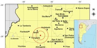 Tembló Catamarca en madrugada de hoy