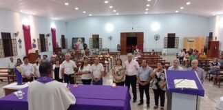 Cierre de las fiestas en honor de San José en el barrio 9 de Julio