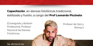 El coreógrafo y bailarín Piccinato visita Saujil