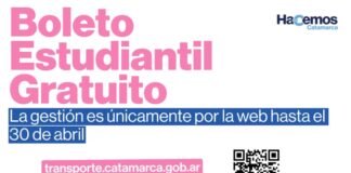La gestión del Boleto Estudiantil Gratuito se realiza únicamente vía web