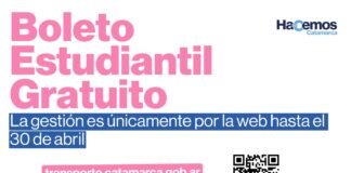 Los Trámites para obtener el Boleto Estudiantil Gratuito en Catamarca se hacen solamente mediante página web de la Secretaría de Transporte