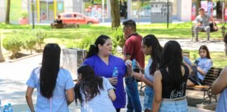 Salud junto a los jóvenes en el UPD de la Plaza 25 de Mayo