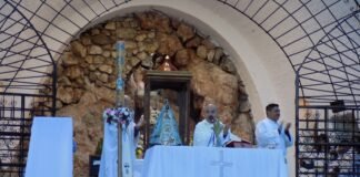 Celebran el 1° aniversario de la reapertura de la Gruta de Nuestra Señora del Valle