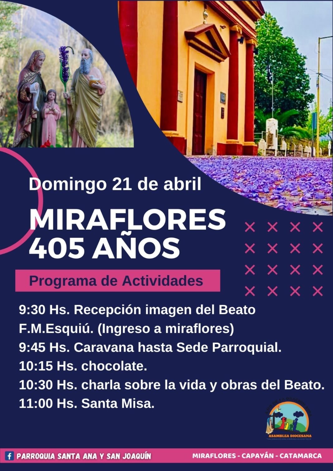 Festejos por los 405 años de Miraflores: Presencia de la imagen del Beato Esquiú