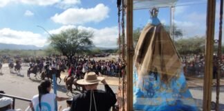 Miles de gauchos a caballo le tributaron su homenaje a la Virgen del Valle