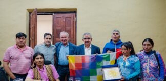 Raúl Jalil recibió a los referentes de la comunidad originaria de Aguas Calientes