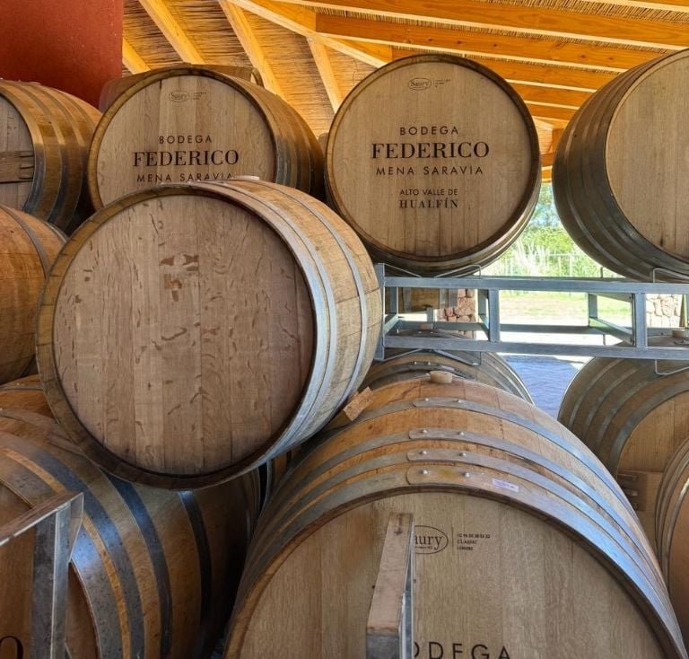Raúl Jalil visitó la Bodega Federico Mena Saravia, un emprendimiento vitivinícola de varias generaciones