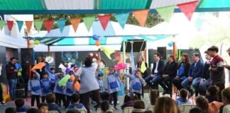 Se inauguró una plaza blanda en el Jardín de Infantes de la “Clara J. Armstrong”