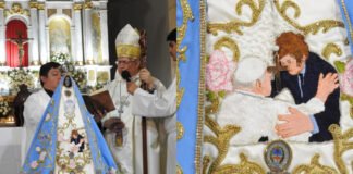 Urbanc politizó a la Virgen del Valle y manda una imagen bendecida al Presidente Milei