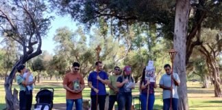Vía Crucis en el parque Adán Quiroga