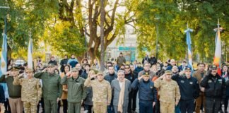 Con la presencia del Gobernador se conmemoró el 214° aniversario del Ejército Argentino