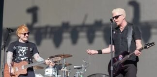 Ed Sheeran cumplió el sueño de unirse a The Offspring