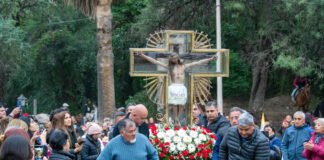 Procesión y Misa de cierre de las fiestas del Señor de los Milagros en La Tercena