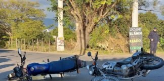 Siniestro vial entre dos motociclistas en Polcos