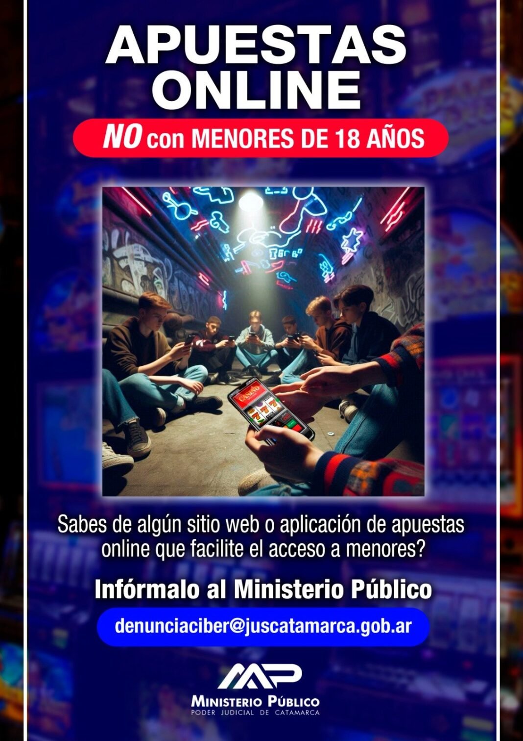 Apuestas Online con menores de edad: habilitan mail para denunciar