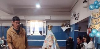 Con la visita de la Virgen del Valle Celebran el Día del Padre en el Hogar de Adultos Mayores