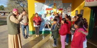 El Obispo realizó una intensa visita pastoral a la parroquia Santa Rosa