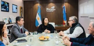 Raúl Jalil se reunió con la intendenta Alejandra Benavidez para analizar obra en Fray Mamerto Esquiú