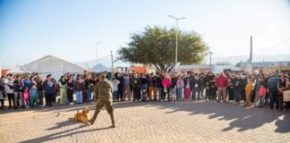 Capacitaciones y exhibiciones en el Poncho para reforzar la seguridad comunitaria