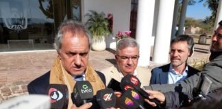 Daniel Scioli en Catamarca: Felicitó a Jalil por haber firmado el Pacto de Mayo
