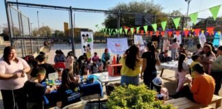 Aibar celebro el día de las infancias acompañando con actividades a centro vecinales y merenderos