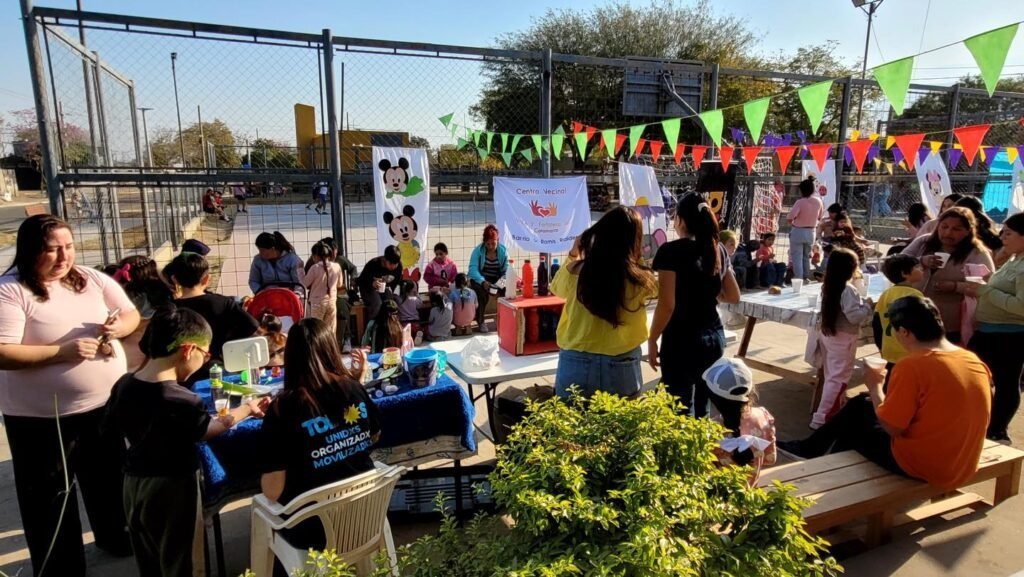 Aibar celebro el día de las infancias acompañando con actividades a centro vecinales y merenderos