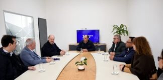 El intendente recibió al empresario Gustavo Grobocopatel en el Nodo Tecnológico