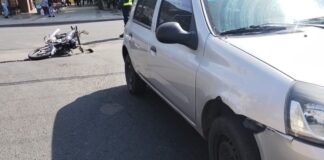 Grave siniestro vial en pleno centro