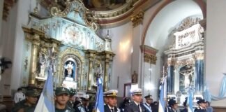Homenaje de las Fuerzas de Seguridad a la Virgen