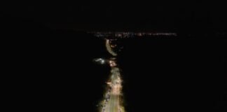 Raúl inauguró obra de iluminación en el ingreso a Belén