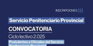 Abren inscripciones para formar parte del personal del Servicio Penitenciario