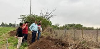 Avanza la obra de cañería troncal de agua potable en San Nicolás
