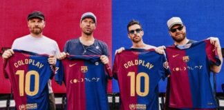 Coldplay lanza una camiseta de edición limitada del FC Barcelona