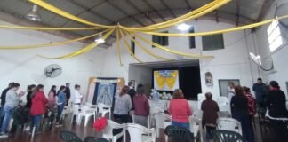 El centro vecinal General San Martín abrió sus puertas para recibir a la Virgen