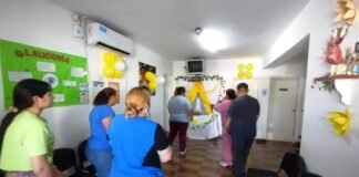 La Virgen visita el centro de salud del barrio Villa Eumelia