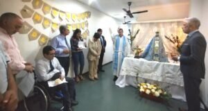 La Virgen visitó el Juzgado Federal N° 1