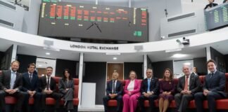 Los gobernadores recorrieron la Bolsa de Metales de Londres y se reunieron con autoridades de Río Tinto