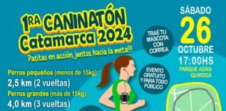 Sumate a la 1era “Caninatón de San Fernando del Valle de Catamarca» en el Parque Adán Quiroga