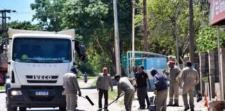 El Municipio de Los Altos avanza con obras de reparación en la Av. San Martín