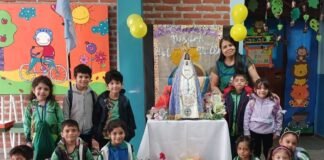 La Madre Morena sigue visitando instituciones de Valle Viejo