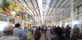 La Virgen visita el predio del Mercado de Abasto