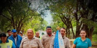 Nuestra Madre del Valle visita el INTA cerrando sus visitas en Valle Viejo